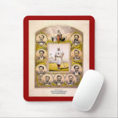Rote Strümpfe Cincinnatis von 1869 Mousepad (Mit Mouse)