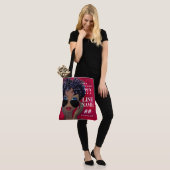 Rote Studentinnenverbindung-schwarze Kunst Tasche (Am Model)