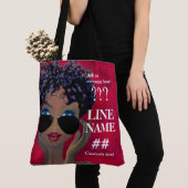 Rote Studentinnenverbindung-schwarze Kunst Tasche (Von Nahem)