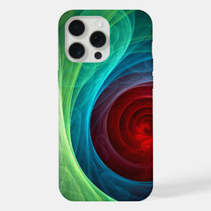 Rote Sturmflora Moderne Abstrakte Kunst Farbgebung iPhone 15 Pro Max Hülle