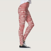 Rote Südwest-Muster-Leggings Leggings (Rechts)