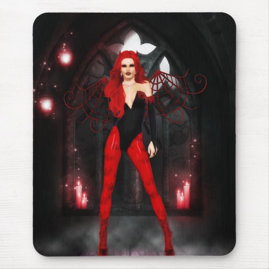 Rote Sukkubi Mousepad (Vorne)
