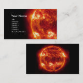 Rote Sun-Visitenkarte Visitenkarte (Vorne/Hinten)