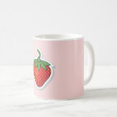 Rote süße Erdbeere Kaffeetasse (VorderseiteRechts)