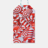 Rote Süßigkeiten Geschenkanhänger (Rückseite)