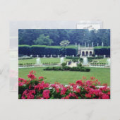 Rote Szene vom Wintergarten-Balkon, Longwood Gard Postkarte (Vorne/Hinten)