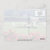 Rote Szene vom Wintergarten-Balkon, Longwood Gard Postkarte (Rückseite)