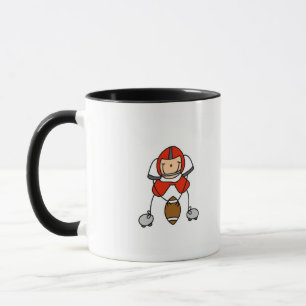 Rote T-Shirts und Geschenke für Fußballspieler Tasse