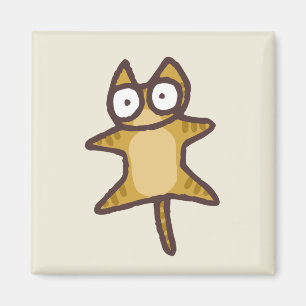 Rote Tabby-Katze Magnet