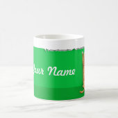 Rote Tabby-Katze zerreißt Papier-Kaffeetasse Kaffeetasse (Mittel)
