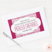 Rote Tafelkirsche Rechteckiger Aufkleber (Umschlag)