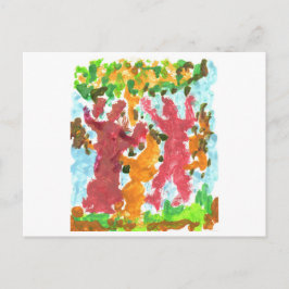 Rote Tanzfiguren nach Karte