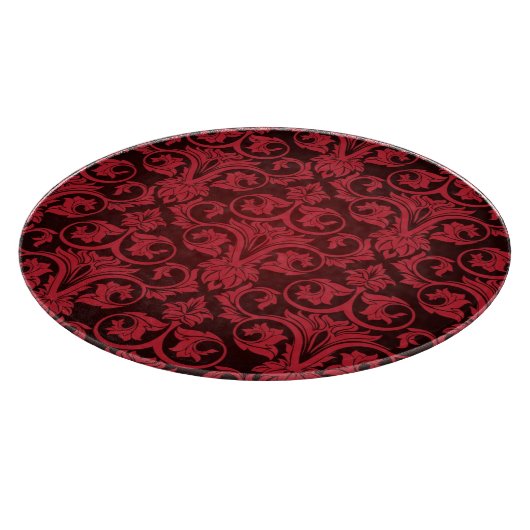 Rote Tapete 2 Schneidebrett (Ecke)
