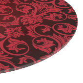 Rote Tapete 2 Schneidebrett (Ecke)