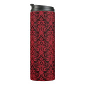 Rote Tapete 2 Thermosbecher (Nach rechts gedreht)
