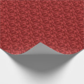 Rote Tapete Geschenkpapier (Ecke)