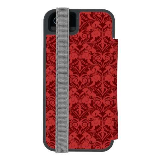 Rote Tapete Incipio iPhone Geldbeutel-Hülle (Folio Rückseite)