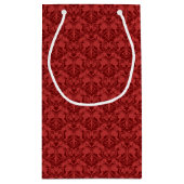 Rote Tapete Kleine Geschenktüte (Rückseite)