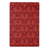 Rote Tapete Mini Klemmbrett (Rückseite)