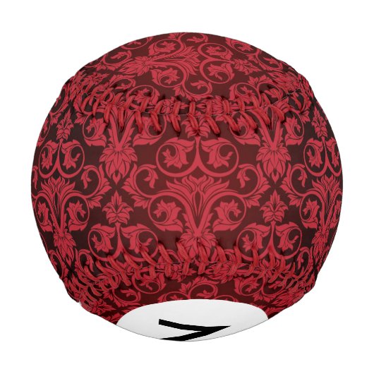 Rote Tapete, Monogramm, 2 Baseball (Rückseite)