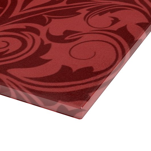 Rote Tapete Schneidebrett (Ecke)