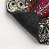 Rote Tapisserie Mousepad (Ecke)