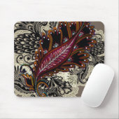 Rote Tapisserie Mousepad (Mit Mouse)