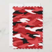 Rote Tarnung Einladung (Rückseite)