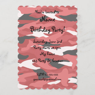 Rote Tarnung Einladung