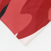 Rote Tarnung Fleecedecke (Ecke)