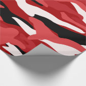 Rote Tarnung Geschenkpapier (Ecke)
