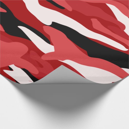 Rote Tarnung Geschenkpapier (Ecke)