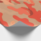 Rote Tarnung Geschenkpapier (Ecke)