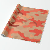 Rote Tarnung Geschenkpapier (Ungerollt)
