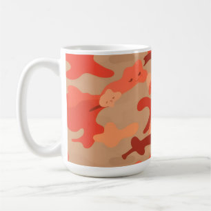 Rote Tarnung Kaffeetasse