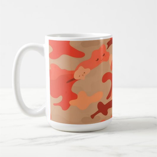 Rote Tarnung Kaffeetasse (Links)