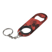 Rote Tarnung Mini Flaschenöffner (Vorderseite Schrägansicht)