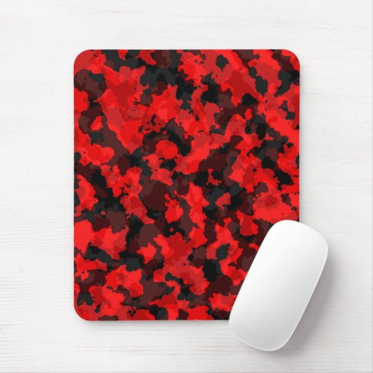 Rote Tarnungs-Mausunterlage Mousepad (Mit Mouse)