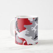 Rote Tarnungs-Tasse Kaffeetasse (Vorderseite Links)