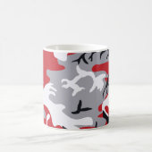 Rote Tarnungs-Tasse Kaffeetasse (Mittel)