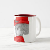 Rote Tasse des Mädchen-2 (VorderseiteRechts)