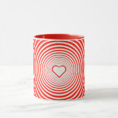 Rote Tasse mit Herz - Farben auswählen (Zentrum)