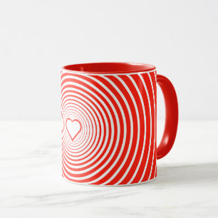 Rote Tasse mit Herz - Farben auswählen