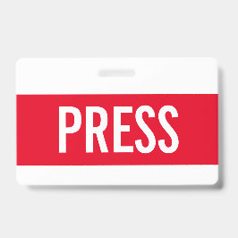 Rote Taste Alle Access Pass Horizontale ID-Abzeich Ausweis