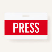 Rote Taste Alle Access Pass Horizontale ID-Abzeich Ausweis (Vorderseite)