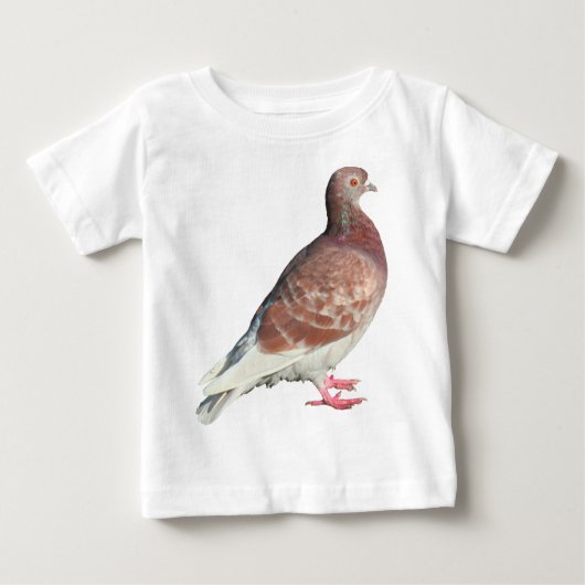 Rote Taube (abgeschieden) Baby T-shirt (Vorderseite)