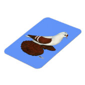 Rote Taube Magnet (Linke Seite)