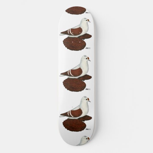 Rote Taube Skateboard (Vorderseite)