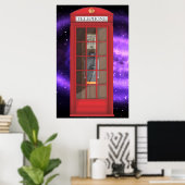 Rote Telefonbox Poster (Heimbüro)