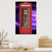 Rote Telefonbox Poster (Küche)